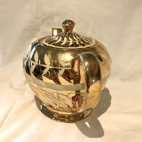 Vintage Sadler Gold Teapot England 1940s - Picture 2 of 12